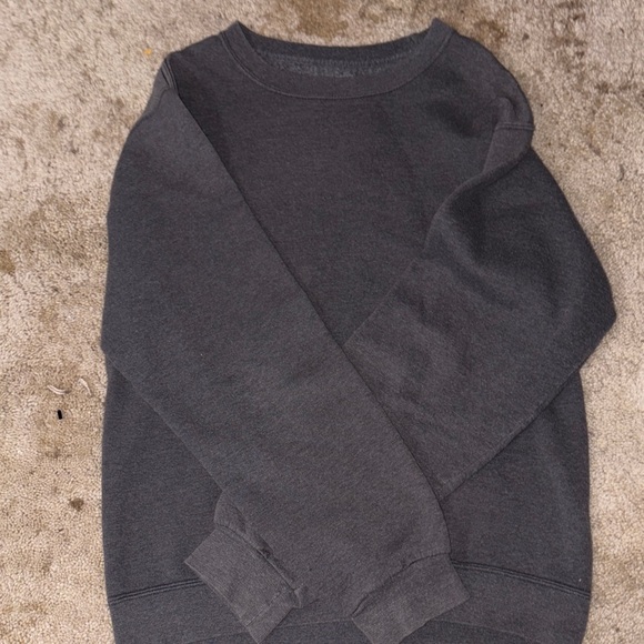 Fruit of the Loom Men's Dark Gray Crewneck Sweater - Picture 1 of 2